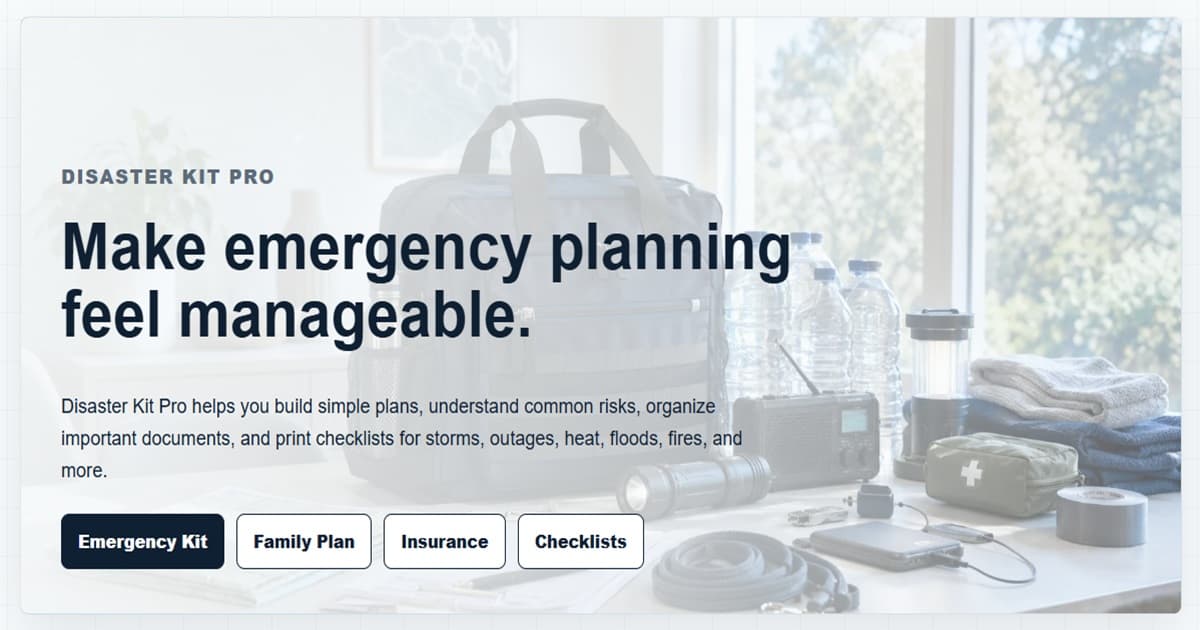 Disaster Kit Pro