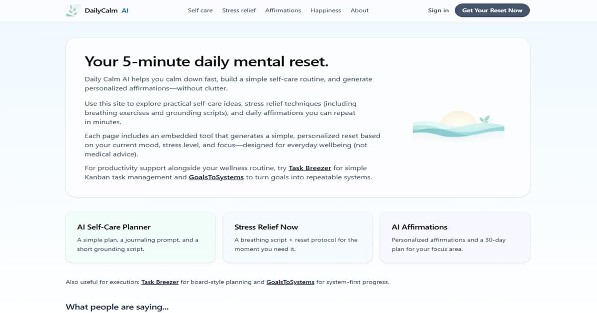 Daily Calm