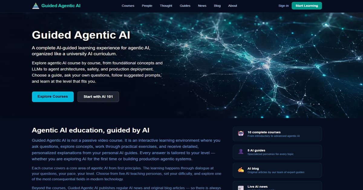 Guided Agentic AI